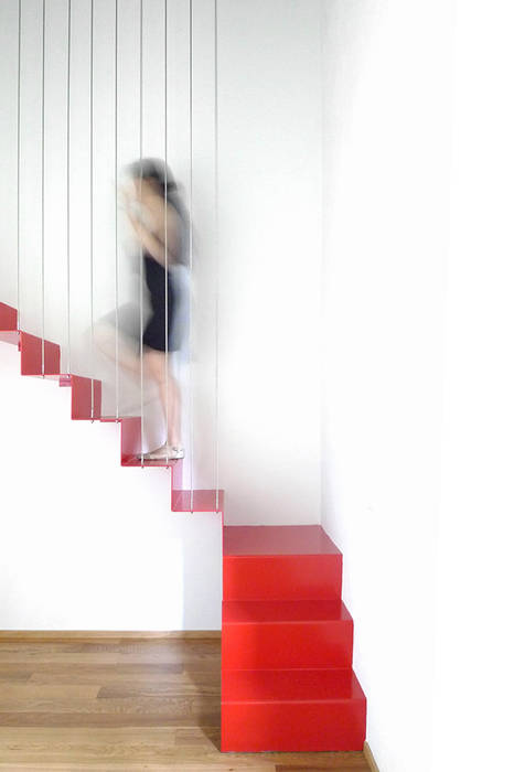 LOFT C, 02arch 02arch Pasillos, vestíbulos y escaleras de estilo minimalista Hierro/Acero