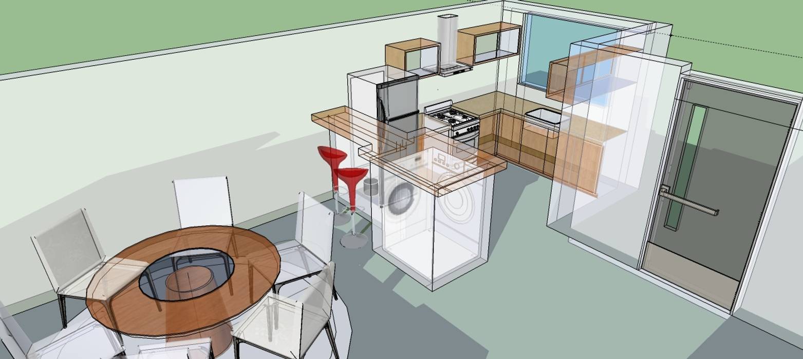 CASA LEDEZMA, concepturbano concepturbano Modern kitchen