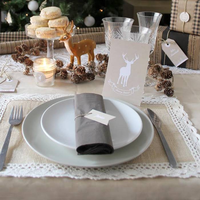 Navidad, Nina Designs + Parties Nina Designs + Parties Modern dining room Accessories & decoration