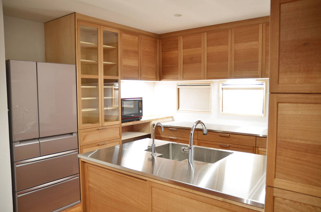 作品, 木工房玄徳 木工房玄徳 Modern kitchen Cabinets & shelves