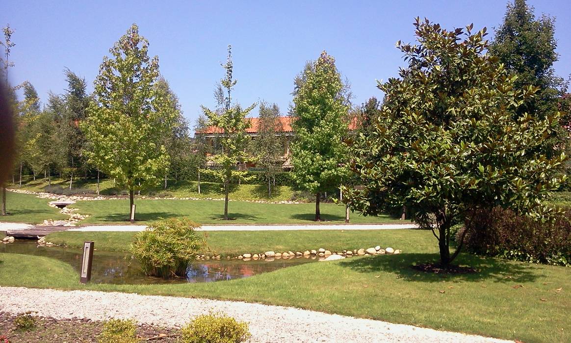 Quinta la Vega. Estanque GreenerLand. Arquitectura Paisajista y Tematización Jardines de estilo moderno