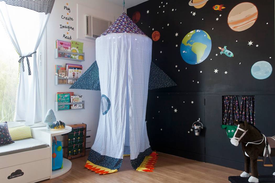 Brinquedoteca Espacial, Nina Moraes Design Infantil Nina Moraes Design Infantil Nursery/kid’s room