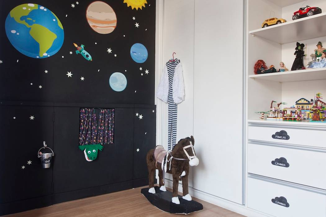 Brinquedoteca Espacial, Nina Moraes Design Infantil Nina Moraes Design Infantil Quartos de criança modernos