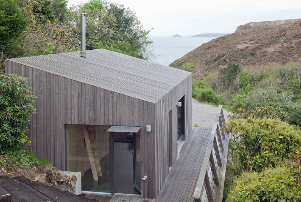 Naturnah und stylish: Ferienhaus im Grünen, ecospace españa ecospace españa Moderne Häuser Holz Holznachbildung