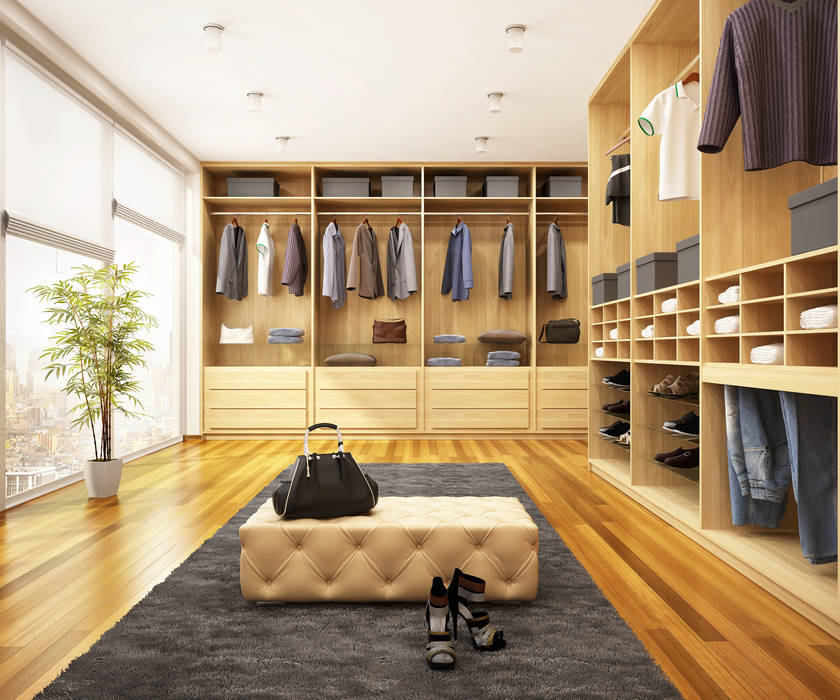 Wardrobes and Closets, Piwko-Bespoke Fitted Furniture Piwko-Bespoke Fitted Furniture Moderne Schlafzimmer Holzspanplatte Kleiderschränke und Kommoden