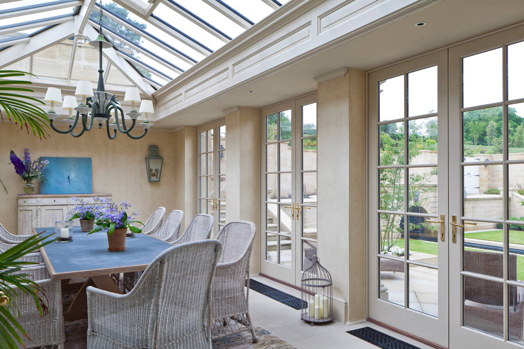 Impressive Twin Classical Orangeries - Dining Room Vale Garden Houses Classic style conservatory Wood Wood effect