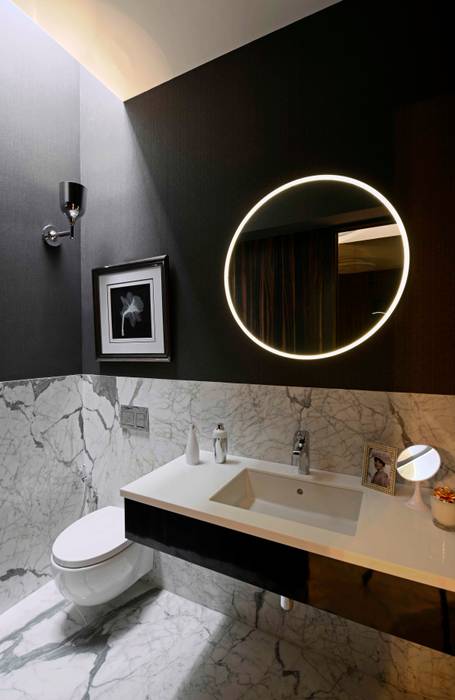 THE RIDGES - A3 VILLA, Aijaz Hakim Architect [AHA] Aijaz Hakim Architect [AHA] Modern bathroom