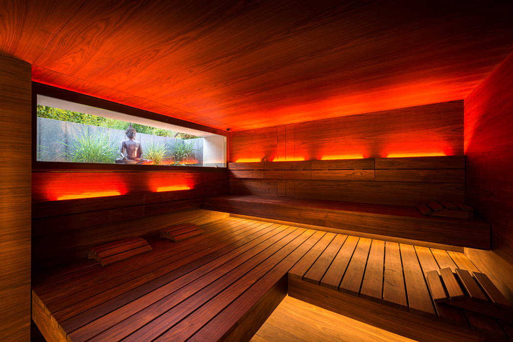 Stilvollendet und reizvoll: Private Design-Sauna, corso sauna manufaktur gmbh corso sauna manufaktur gmbh Saunas Madera Acabado en madera