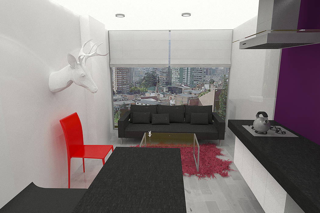 APARTAMENTO SISQUEM, ESTUDIO DUSSAN ESTUDIO DUSSAN ห้องนั่งเล่น