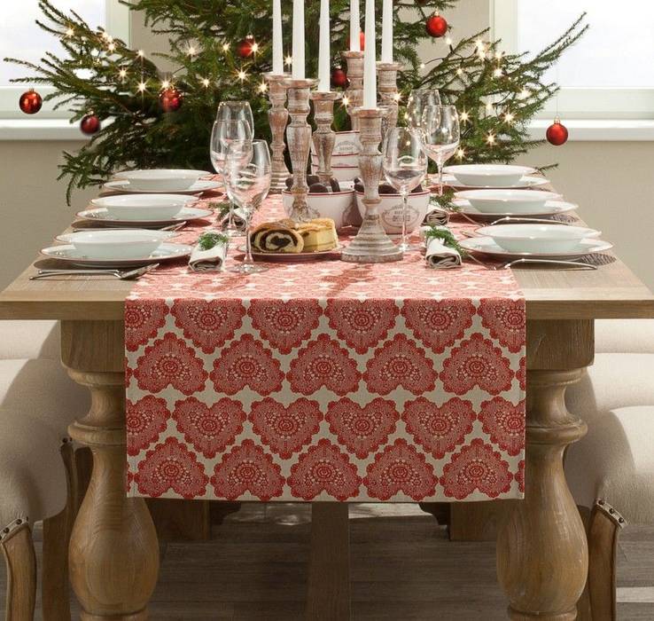 homify Kitchen Cotton Red Accessories & textiles