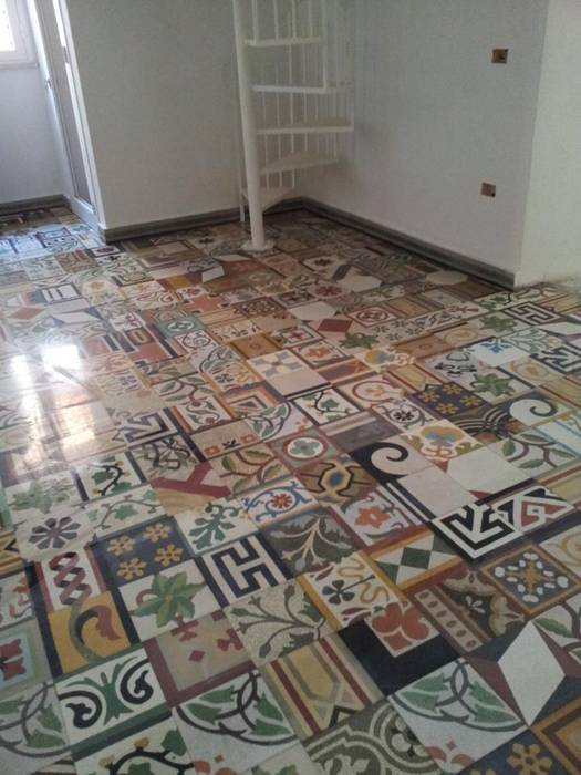 Cementina,pastina di cemento,pisos,baldosas,mosaico artesanal,mosaico granitico,carreaxu ciment, TOMASELLO SRL PAVIMENTI D'EPOCA REALIZZATI OGGI TOMASELLO SRL PAVIMENTI D'EPOCA REALIZZATI OGGI Moderne Wände & Böden Fliesen Wand- und Bodenbeläge