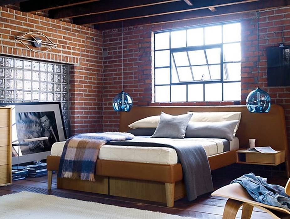 Coleccion Parallel , Design Within Reach Mexico Design Within Reach Mexico Modern Bedroom Leather Grey Beds & headboards