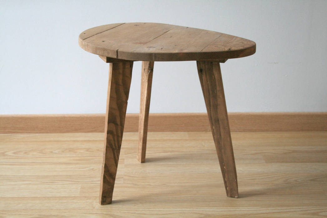 Table De Chevet Petite Table Basse En Bois De Recuperation Par