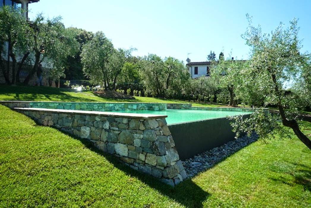 Intervento di ristrutturazione ed arredamento villetta e progetto e direzione lavori di una piscina, Architetto Serena Lugaresi Architetto Serena Lugaresi Classic style pool