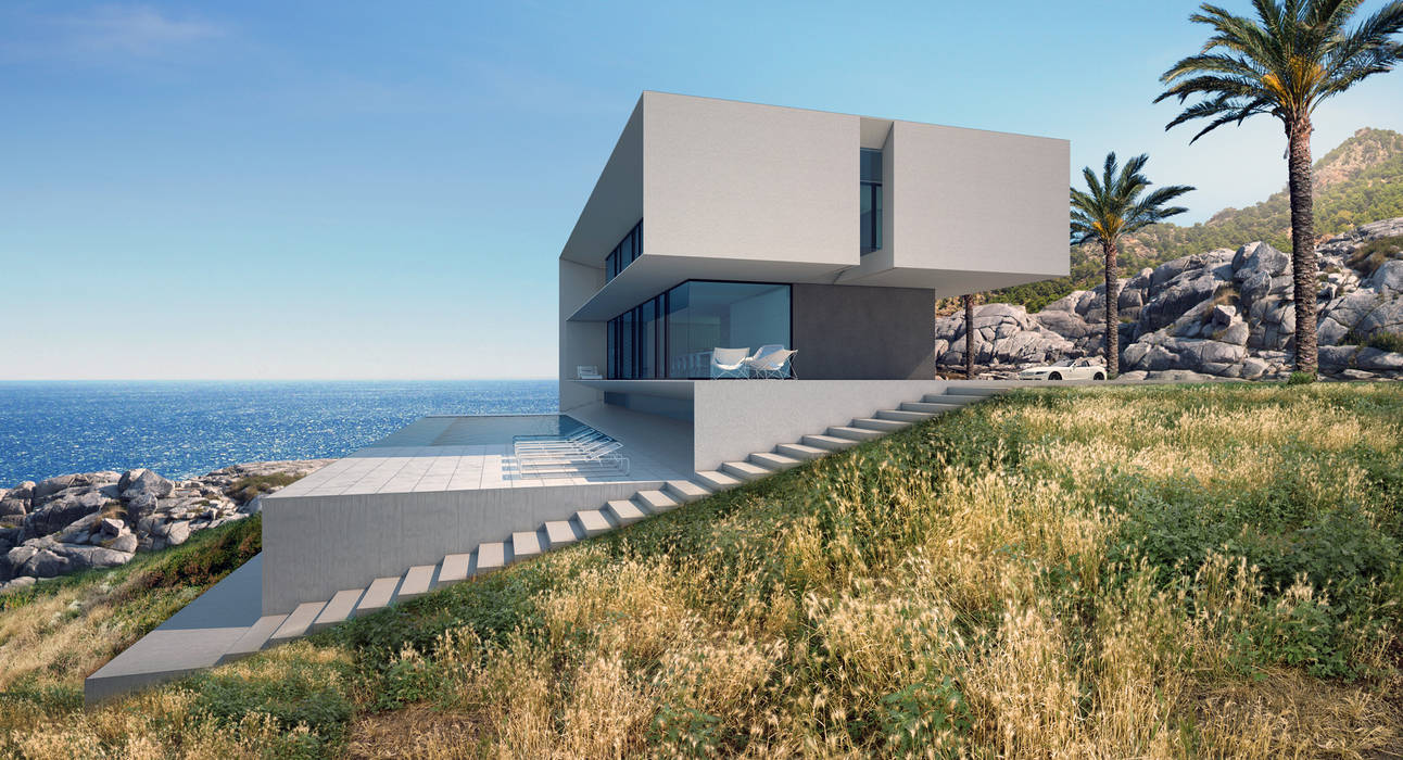 House in Ibiza ALEXANDER ZHIDKOV ARCHITECT Дома в стиле минимализм