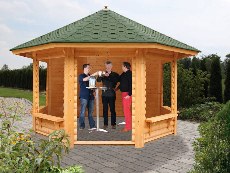 Halboffener holzpavillon gartenhaus2000 gmbh klassischer garten holz