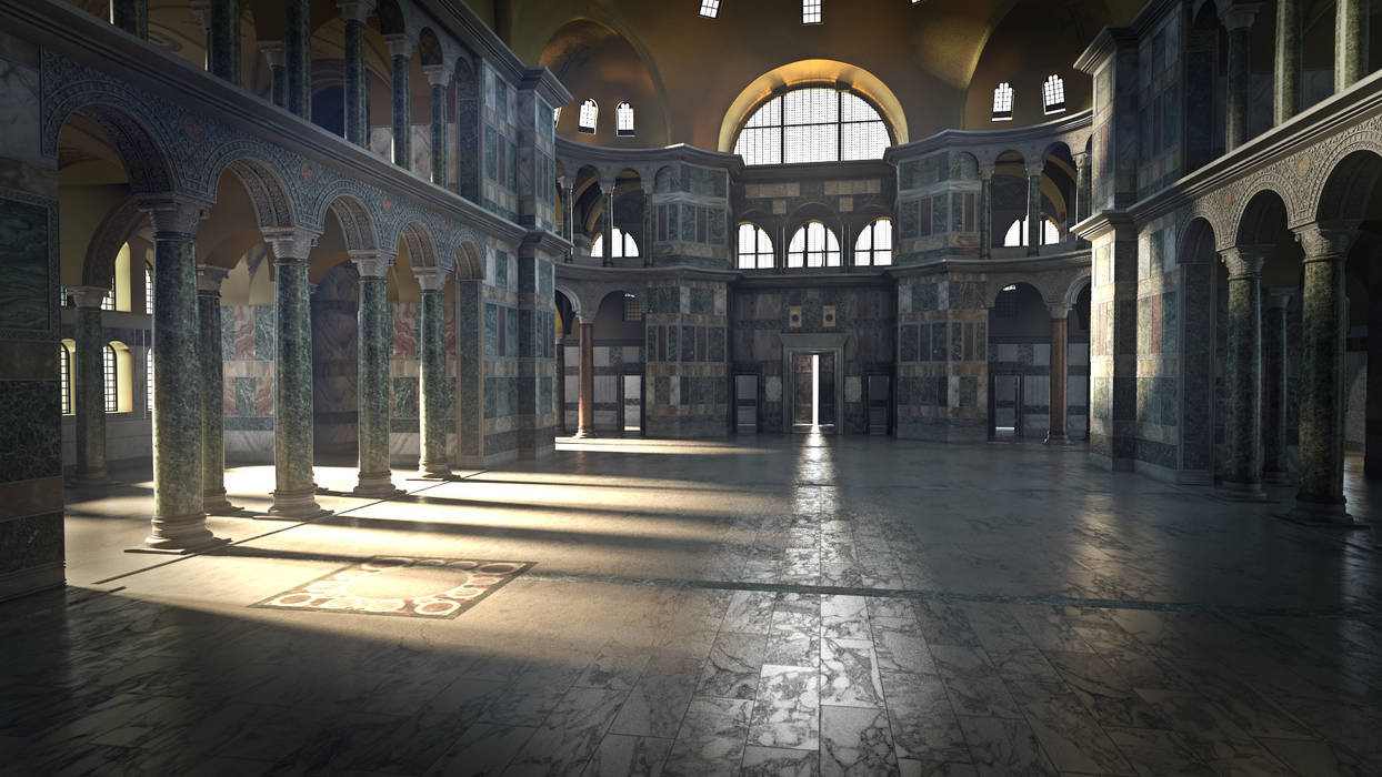 Ayasofya 3d Proje, 3danimasyon 3danimasyon Rustik Koridor, Hol & Merdivenler