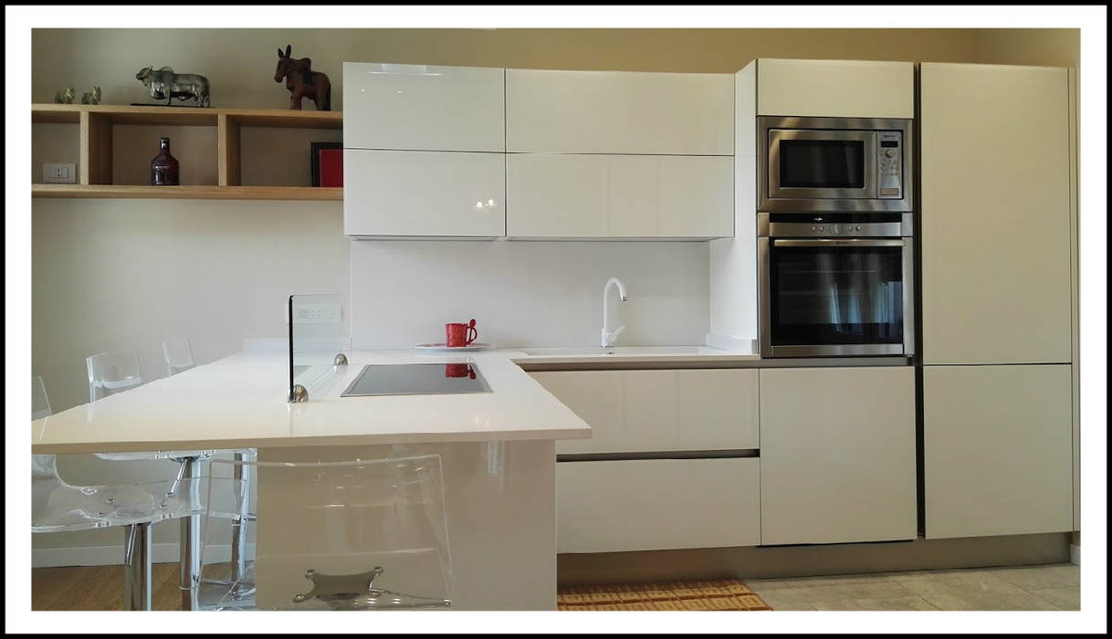 Cucina veneta cucine in vetro lucido modello ri-flex ...