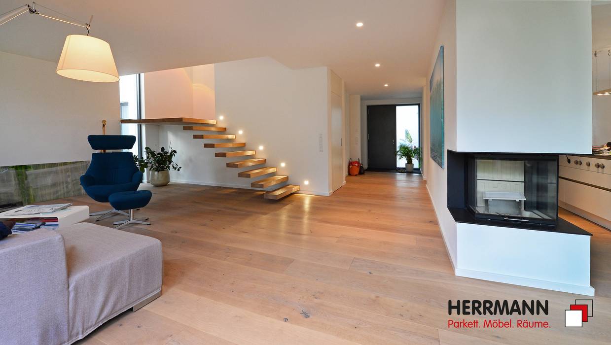 Koridor Tangga Modern Oleh Herrmann Parkett Mobel Raume Modern Homify