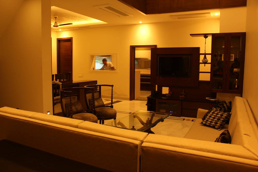 Saraswat's House, Design Square Design Square Minimalist living room