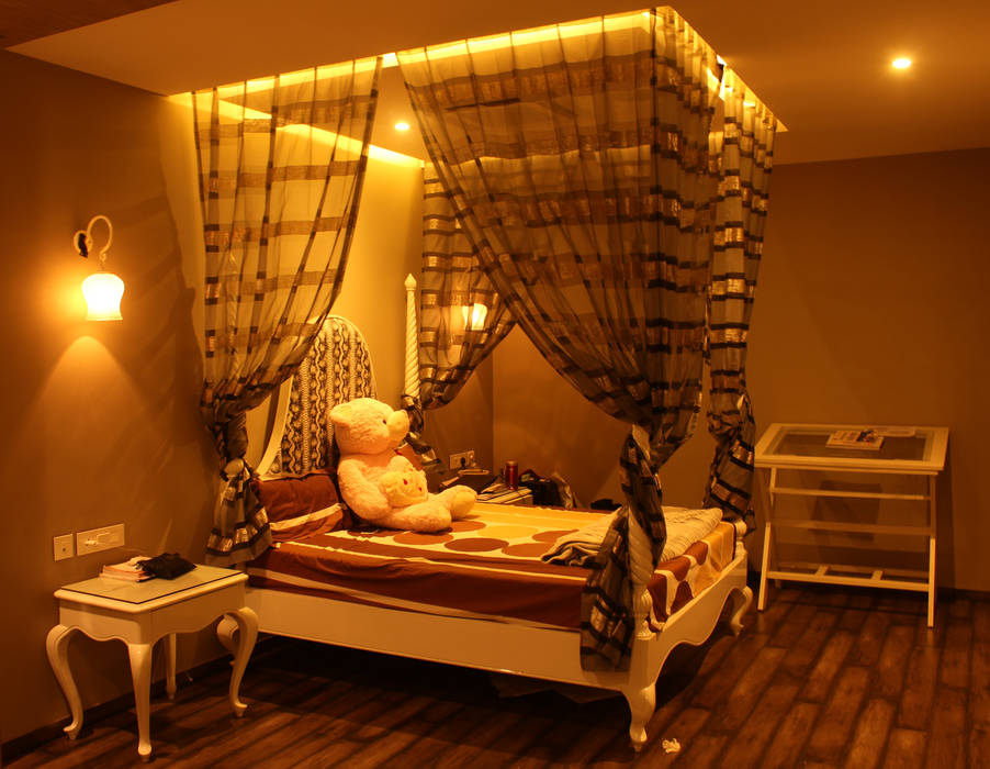 Saraswat's House, Design Square Design Square Rustic style bedroom