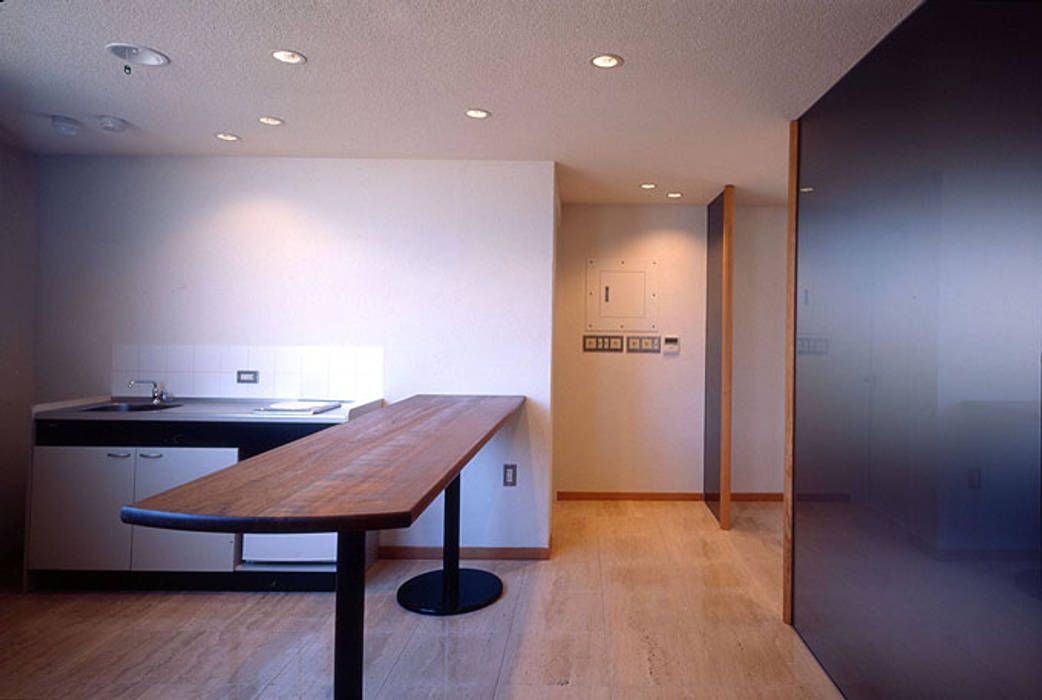 厨房、喫煙コーナー 松井建築研究所 商業空間 オフィスビル