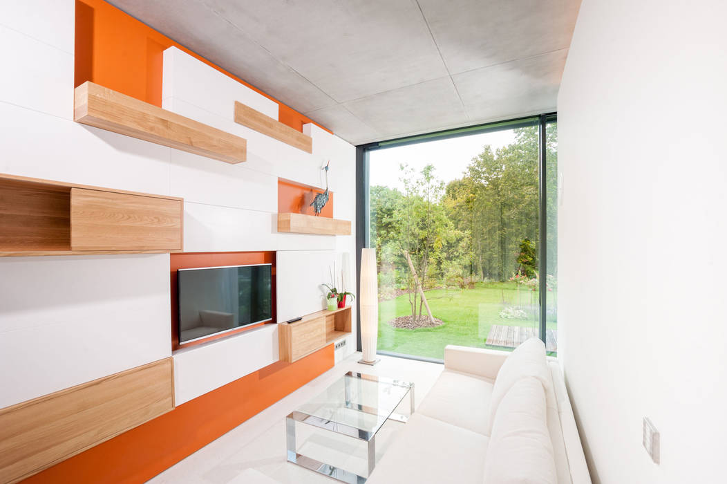 „Inseltraum“ - Einfamilienhaus in Brandenburg an der Havel, Sehw Architektur Sehw Architektur Modern living room