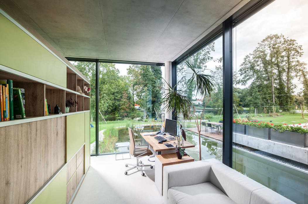 „Inseltraum“ - Einfamilienhaus in Brandenburg an der Havel, Sehw Architektur Sehw Architektur Modern Çalışma Odası