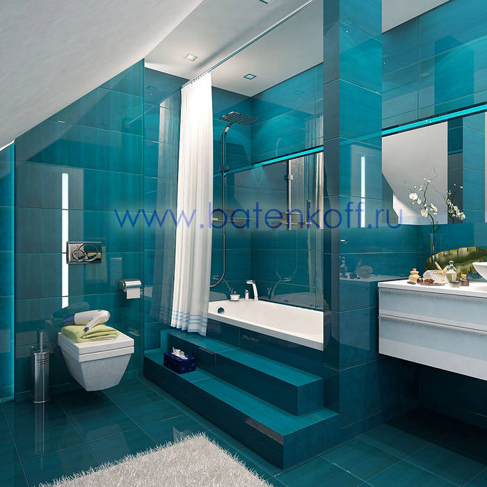 homify Scandinavian style bathroom Tiles