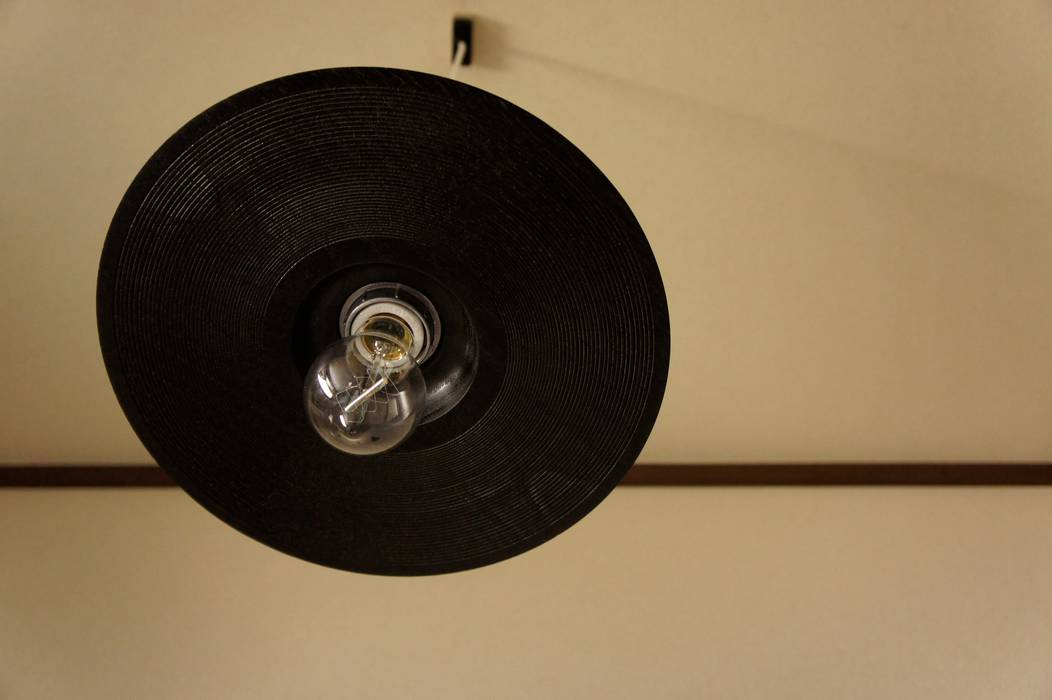 kuri 12" lampshade, record record オリジナルデザインの リビング 照明