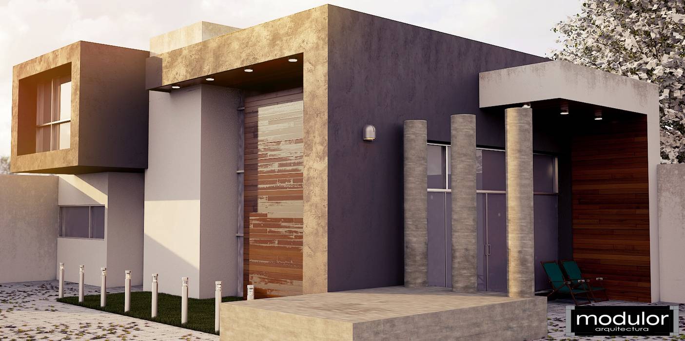 Casa de Campo MM, Modulor Arquitectura Modulor Arquitectura Casas estilo moderno: ideas, arquitectura e imágenes Concreto