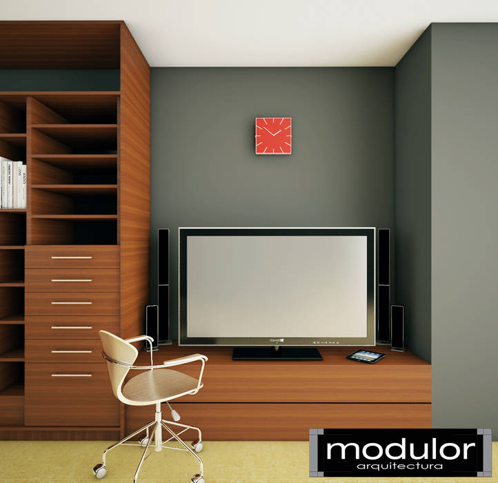 Closets Carrillo, Modulor Arquitectura Modulor Arquitectura 更衣室 木頭 Wood effect 儲藏櫃
