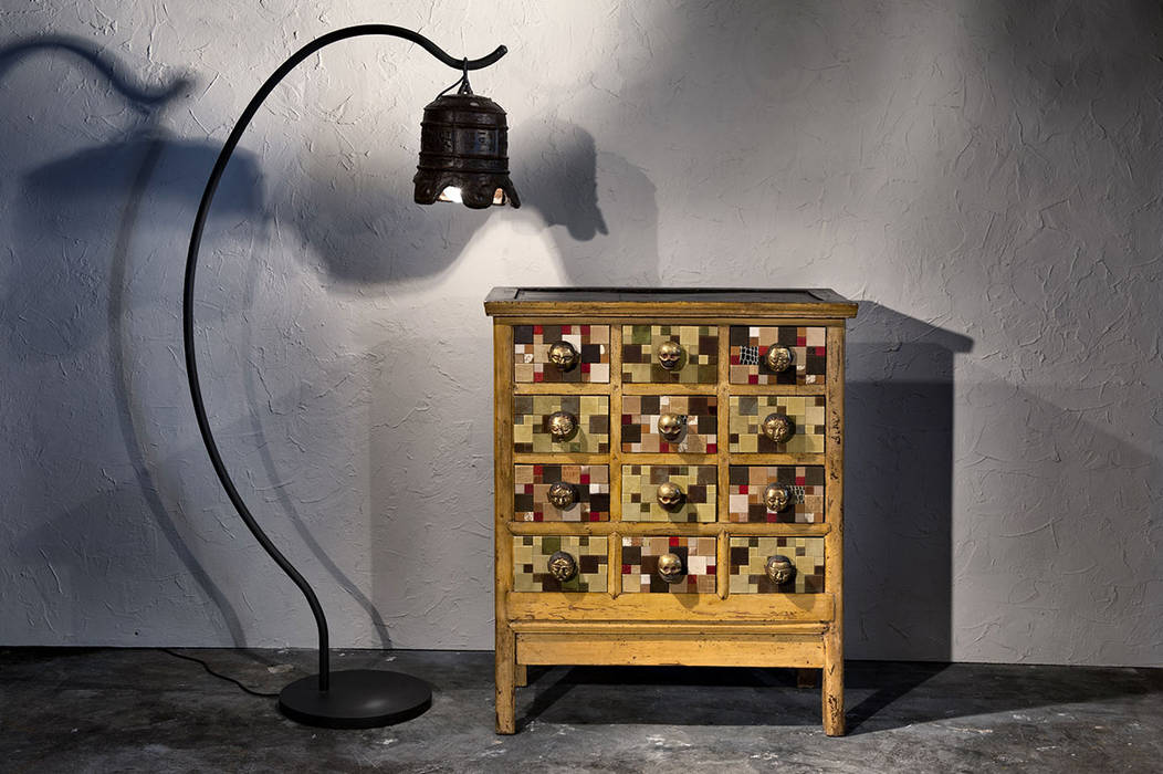 Cassettiera con maniglie, ZÀEL Di Elisabetta Zanin ZÀEL Di Elisabetta Zanin Ruang Keluarga Gaya Asia Kayu Wood effect Cupboards & sideboards