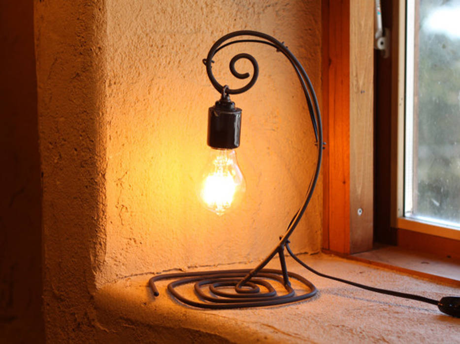 アイアンランプシェード「シルシェード」 Handmade Iron Lamp Shade, Only One Only One Eclectic style bedroom Iron/Steel Lighting