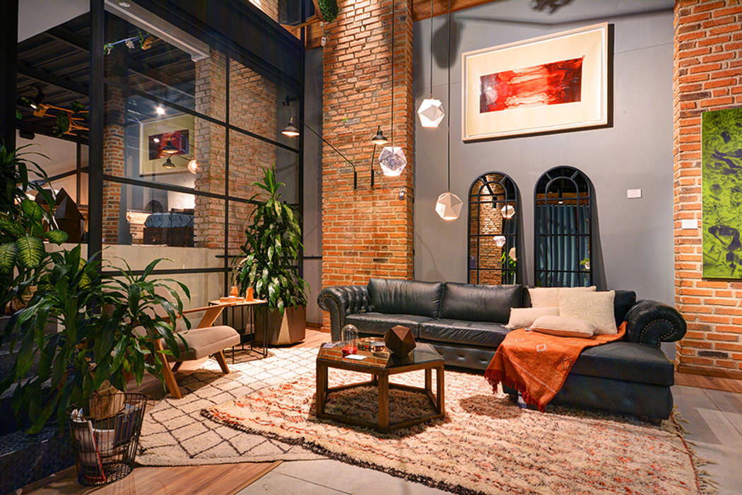 The Blue House Livings modernos: Ideas, imágenes y decoración