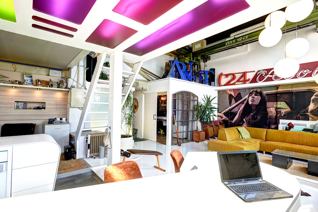 Loft, FM Design FM Design Salas de estar ecléticas