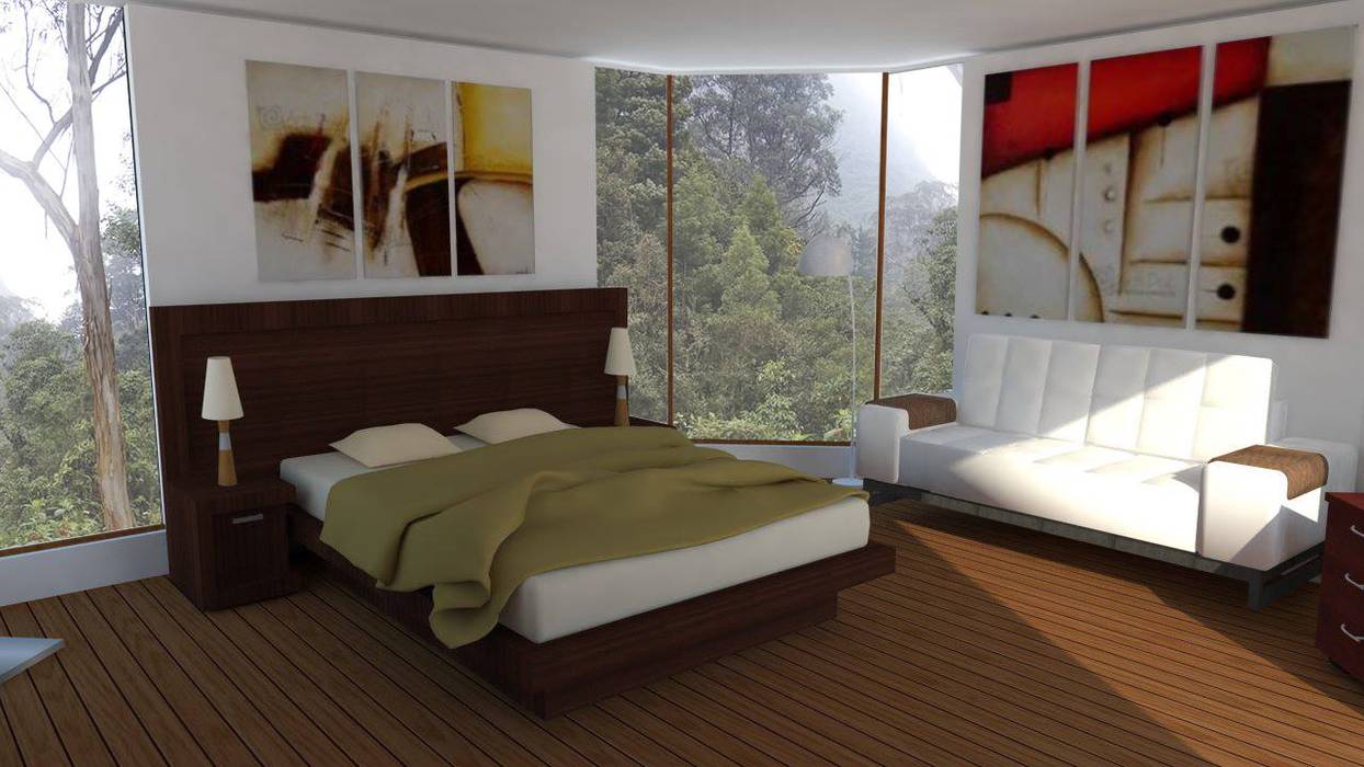 Casa Alpujarra, Trianaarquitectos Trianaarquitectos Modern style bedroom