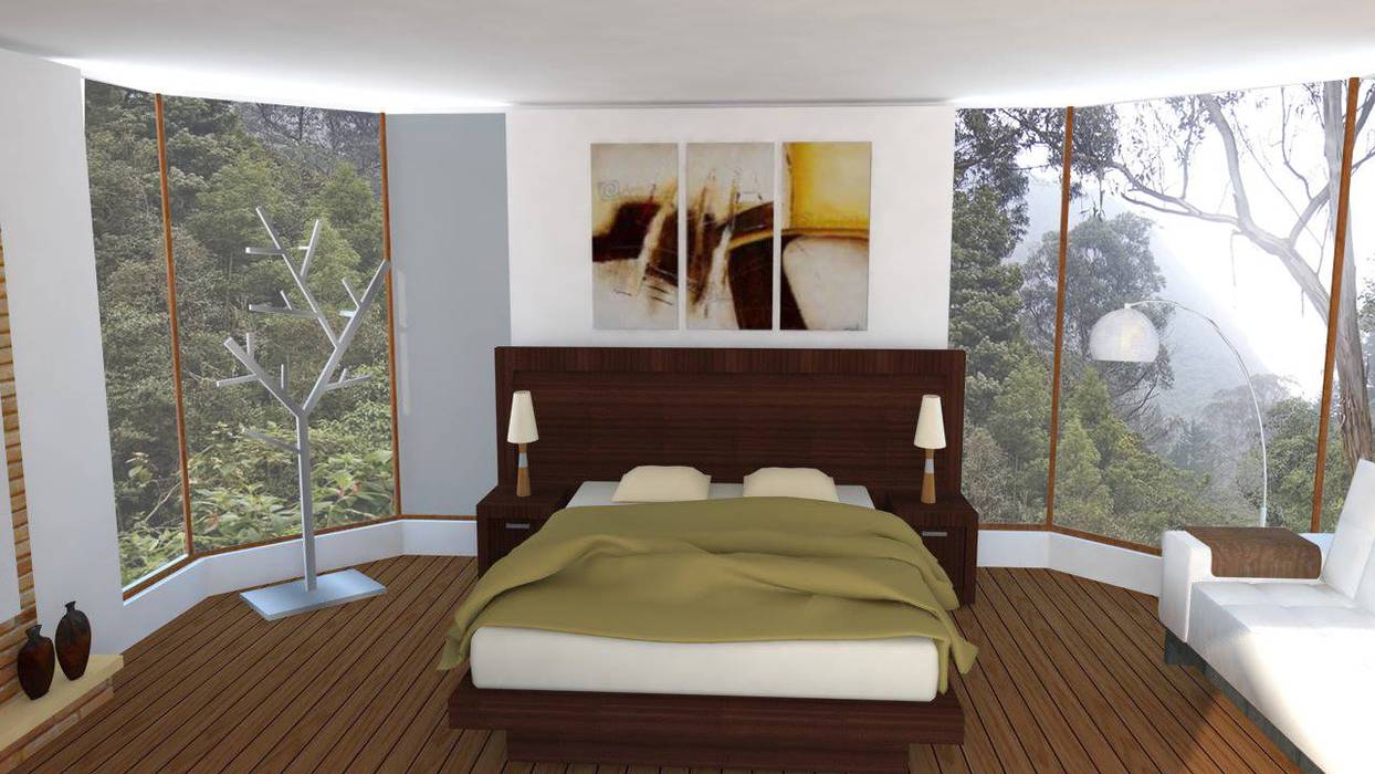 Casa Alpujarra, Trianaarquitectos Trianaarquitectos Modern style bedroom