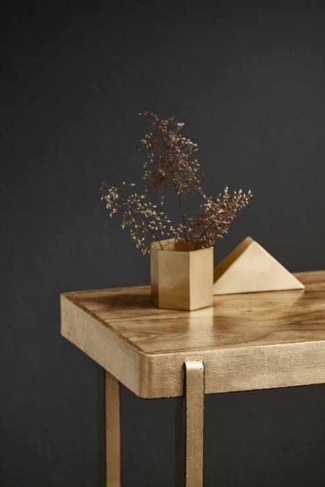 Złoty stolik, PatyNowy PatyNowy Classic style living room Wood Wood effect Side tables & trays