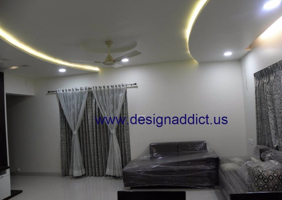 3BHK interior design in baner Pune, Designaddict Designaddict Modern living room Accessories & decoration