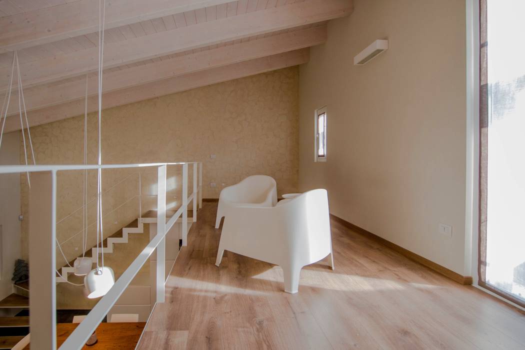 Casa in legno Villa Ilaria , Progettolegno srl Progettolegno srl Modern Living Room Wood Wood effect