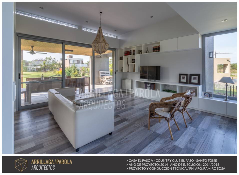 Casa El Paso V, ARRILLAGA&PAROLA ARRILLAGA&PAROLA Livings modernos: Ideas, imágenes y decoración