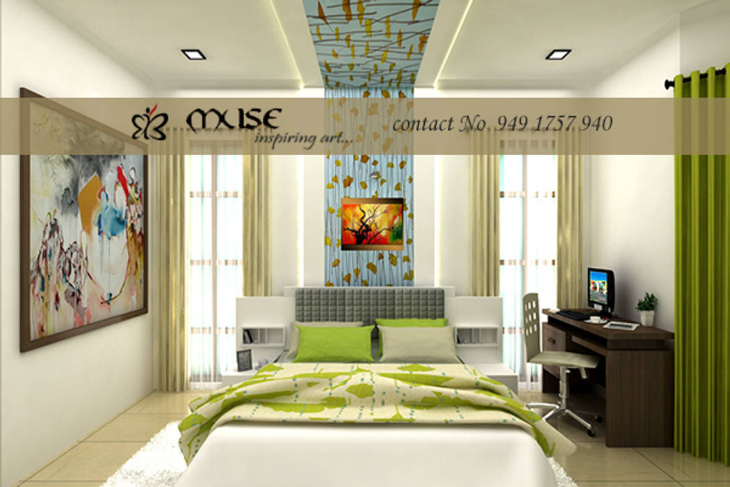 Residential pProjects, Muse Interiors Muse Interiors ห้องนอน