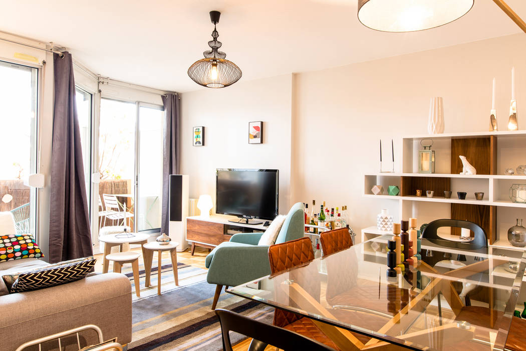 Salon Sejour Style Scandinave Salle A Manger Scandinave Par Mj