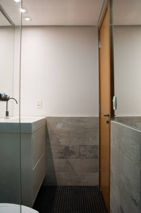 Banheiro Masculino arquiteta aclaene de mello Banheiros minimalistas