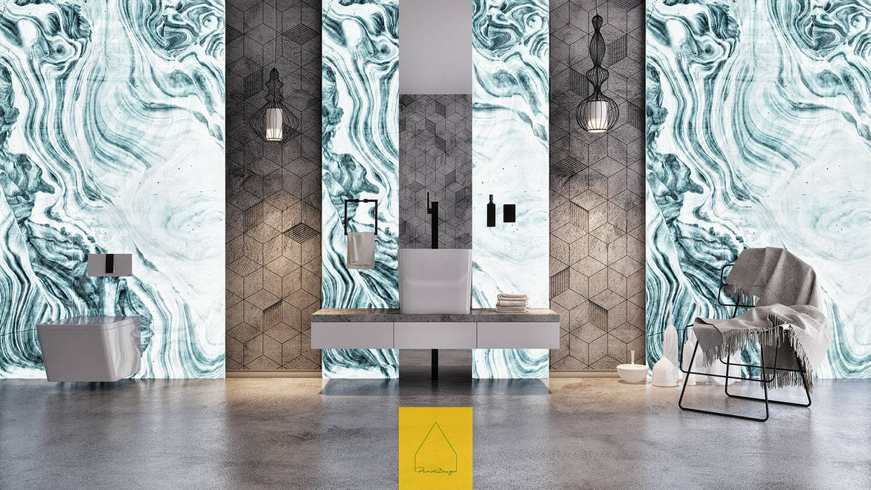 Bagno No.1 Penintdesign İç Mimarlık Modern Banyo