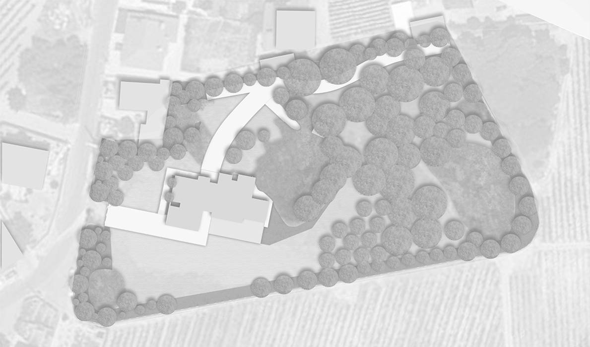 Plano Geral Jardins minimalistas por RAQUEL FRIAS - ARQUITECTURA PAISAGISTA Minimalista