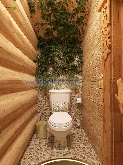 homify Baños de estilo rural Piedra