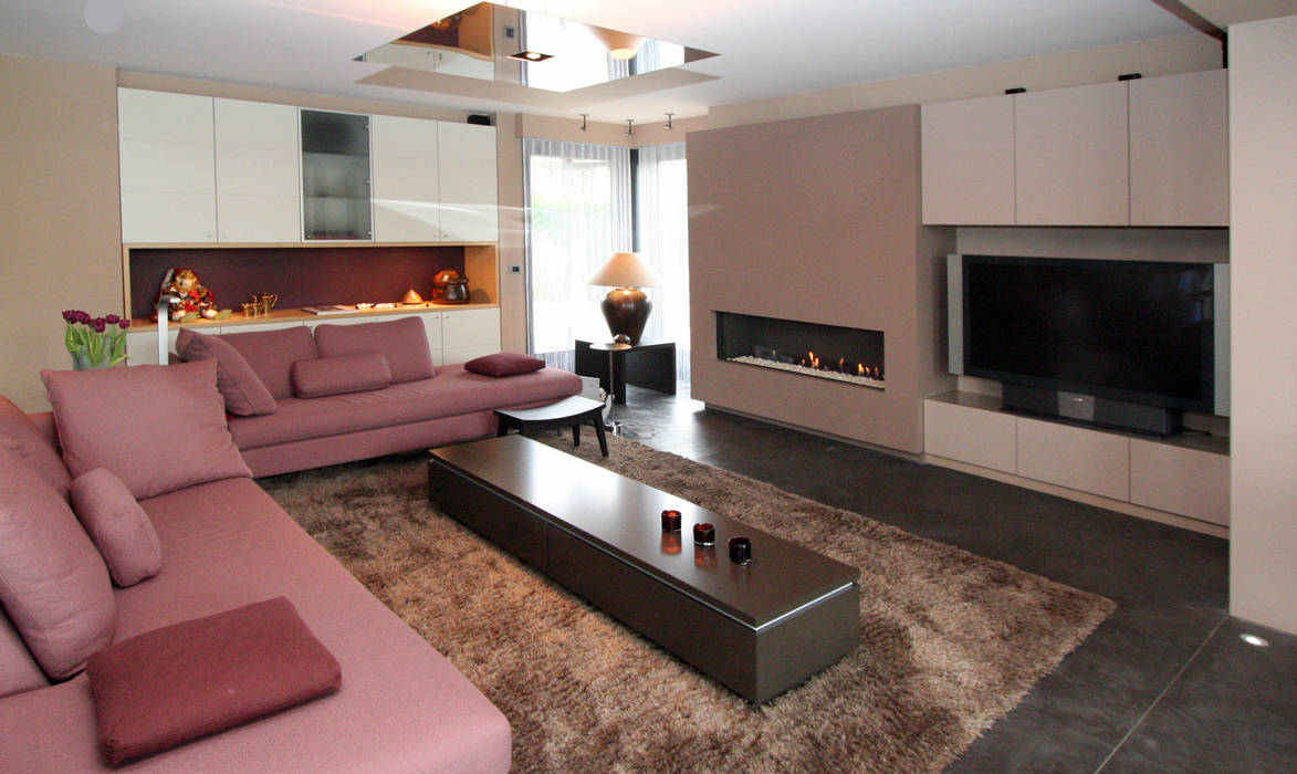 warm design interieur, Sfeerontwerp Sfeerontwerp Modern Living Room