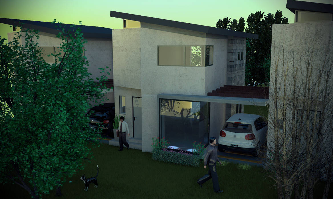 Proyecto Duplex - City Bell Renders SLB